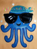 Boy Jellyfish with Sunglasses Applique Design