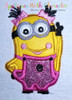 Minione Girl Applique Design