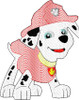 Pup Patrol Marshill Sketch Embroidery Design