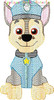 Paw Patrol Chase Sketch Embroidery Design