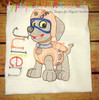 Paw Patrol Zuma Sketch Embroidery Design