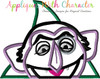 Sesame Street The Count Peeker Applique Design