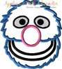 Sesame Street Grover Applique Embroidery Design