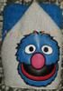 Sesame Street Grover Applique Embroidery Design