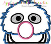 Sesame Street Grover Peeker Applique Design
