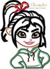 Wreck It Ralph Vanellope Bust Applique Design