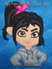 Wreck It Ralph Vanellope Bust Applique Design