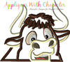 Ferdinend the Bull Peeker Applique Design