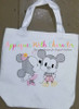 Kissing Mickey & Minnie Mouse Sketch Embroidery Design