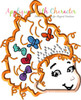 Fancy Nancy Peeker Applique Embroidery Designs