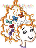 Fancy Nancy Full Face Applique Embroidery Design