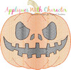 Halloween Jack-o-Lantern Pumpkin Sketch Embroidery Design
