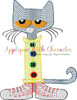 Pete the Cat Full Body Sketch Embroidery Design