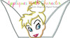 Tinkerbell Peeker with Wings Applique Design