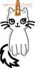 Caticorn Cat/Unicorn Applique Design