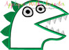 Pepper Pig Dinosaur Peeker Applique Design 