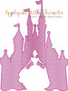 Cinderella in Castle Sketch Embroidery Design