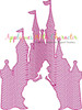 Beauty Bella in Castle Sketch Embroidery Design