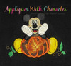 Miss Mouse with Pumpkin Applique Design
