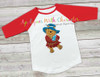 Honey Bear Scarecrow Applique Design