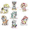 Paw Patrol 7 Applique Design Embroidery Set