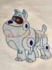 Puppy Friends Arf Sketch Embroidery Design