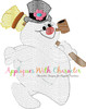 Frosty the Snowman Sketch Embroidery Design