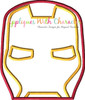 Iron Man Peeker Applique Embroidery Design