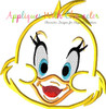 Little Quacker Duck Peeker Applique Design