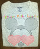 Mickey Mouse with Heart Glasses Sketch Embroidery Design