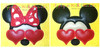 Miss Mouse and Mr Mouse with Heart Glasses Applique Design