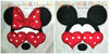 Miss Mouse and Mr Mouse with Heart Glasses Applique Design
