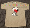 Peanut White Dog Holding Heart Applique Design