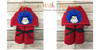 Dr. Seuss Thing 1 and Thing 2 Peeker Applique Design