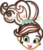 Nella the Princess Knight Peeker Applique Design
