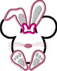 Mickey and Minnie Bunny Applique Designs