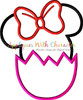 Mickey and Minnie in Easter Eggs Applique Designs