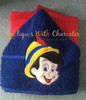 Pinnochio Peeker Applique Embroidery Design