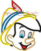Pinnochio Peeker Applique Design