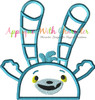 Abby Hatch Bozzly Bunny Peeker Applique Design