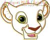 Lion Royalty Nala Peeker Applique Embroidery Design