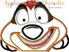 Lion King Timon Peeker Applique Embroidery Design