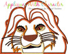 Lion Royalty Mufasa Lion Peeker Applique Design