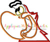 Aladdin Iago Parrot Peeker Applique Design