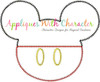 Mickey Mouse Clubhouse Head ZZ Applique Design