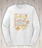 Football Turkey Pumpkin Pie Saying Sketch Embroidery Design
