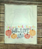 Fall in Love Sketch Embroidery Design