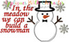 Build a Snowman Applique Embroidery Design