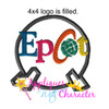 Disney's Epcot Ball Applique Embroidery Design