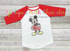 Mr. Mouse with Heart Sketch Embroidery Design